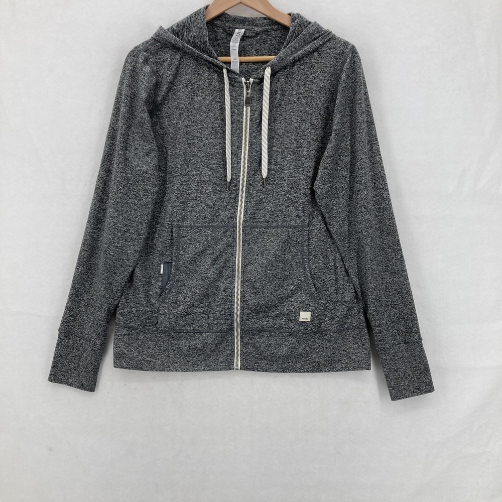 Vuori Gray Zip-Up Hoodie